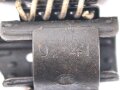 Einführstück für 50 Schuss Gurt MG34/42 der Wehrmacht. Hersteller dfb 8. 41