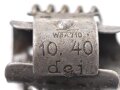 Einführstück für 50 Schuss Gurt MG34/42 der Wehrmacht. Hersteller dej 9.40