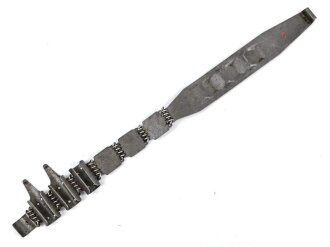 Einführstück für 50 Schuss Gurt MG34/42 der Wehrmacht. Hersteller 7.40 H