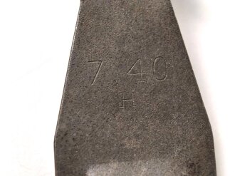 Einführstück für 50 Schuss Gurt MG34/42 der Wehrmacht. Hersteller 7.40 H