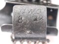 Einführstück für 50 Schuss Gurt MG34/42 der Wehrmacht. Hersteller dwc 8.41