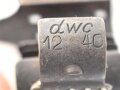 Einführstück für 50 Schuss Gurt MG34/42 der Wehrmacht. Hersteller dwc 12.40