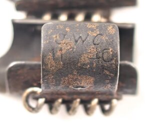 Einführstück für 50 Schuss Gurt MG34/42 der Wehrmacht. Hersteller dwc 11.40