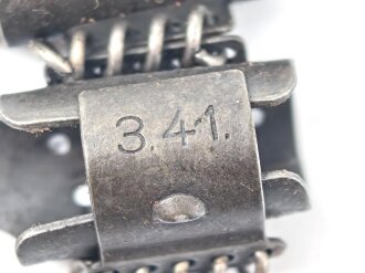Einführstück für 50 Schuss Gurt MG34/42 der Wehrmacht. Hersteller 2.41
