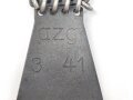 Einführstück für 50 Schuss Gurt MG34/42 der Wehrmacht. Hersteller azg 3.41