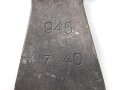 Einführstück für 50 Schuss Gurt MG34/42 der Wehrmacht. Hersteller 946 7.40