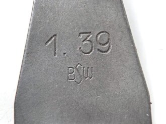 Einführstück für 50 Schuss Gurt MG34/42 der Wehrmacht. Hersteller 1.39 BSW