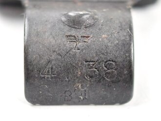 Einführstück für 50 Schuss Gurt MG34/42 der Wehrmacht. Hersteller 936 9.39