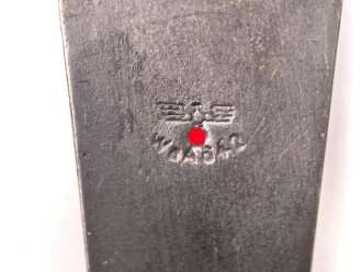 Einführstück für 50 Schuss Gurt MG34/42 der Wehrmacht. Hersteller dwc 11.40