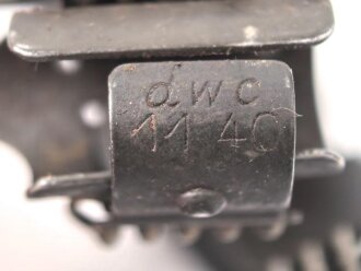 Einführstück für 50 Schuss Gurt MG34/42 der Wehrmacht. Hersteller dwc 11.40