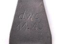Einführstück für 50 Schuss Gurt MG34/42 der Wehrmacht. Hersteller dwc 11.40