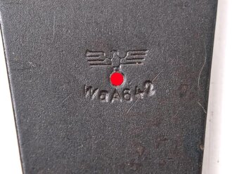 Einführstück für 50 Schuss Gurt MG34/42 der Wehrmacht. Hersteller dwc 11.41