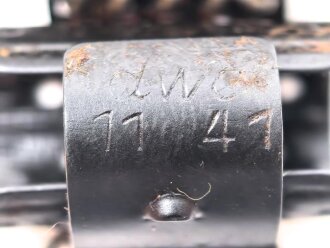 Einführstück für 50 Schuss Gurt MG34/42 der Wehrmacht. Hersteller dwc 11.41