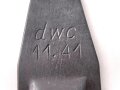 Einführstück für 50 Schuss Gurt MG34/42 der Wehrmacht. Hersteller dwc 11.41