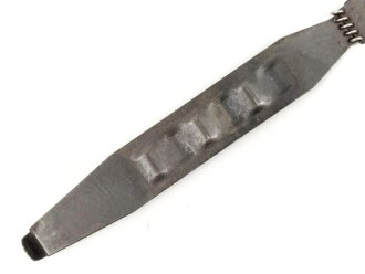 Einführstück für 50 Schuss Gurt MG34/42 der Wehrmacht. Hersteller Switz 1. 39