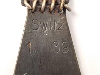 Einführstück für 50 Schuss Gurt MG34/42 der Wehrmacht. Hersteller Switz 1. 39