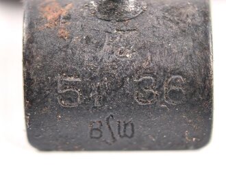 Einführstück für 50 Schuss Gurt MG34/42 der Wehrmacht. Hersteller 5.36 BSW
