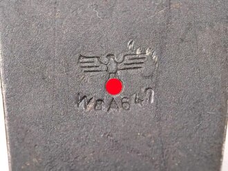 Einführstück für 50 Schuss Gurt MG34/42 der Wehrmacht. Hersteller dwc 9.41