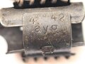Einführstück für 50 Schuss Gurt MG34/42 der Wehrmacht. Hersteller dwc 9.41