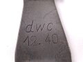 Einführstück für 50 Schuss Gurt MG34/42 der Wehrmacht. Hersteller dwc 12.40