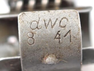 Einführstück für 50 Schuss Gurt MG34/42 der Wehrmacht. Hersteller dwc 8.41