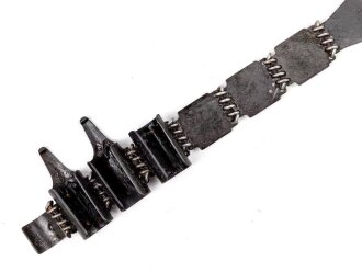 Einführstück für 50 Schuss Gurt MG34/42 der Wehrmacht. Hersteller dfb 3. 41