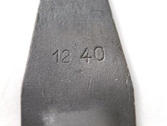 Einführstück für 50 Schuss Gurt MG34/42 der Wehrmacht. Hersteller 12.40