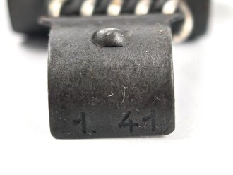 Einführstück für 50 Schuss Gurt MG34/42 der Wehrmacht. Hersteller 12.40