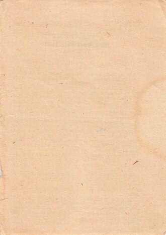 Merkblatt 53b/39 "Fleckfieber-Merkblatt für...