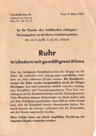 Vorschrift "Ruhr in Ländern mit...