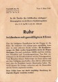 Vorschrift "Ruhr in Ländern mit gemäßigtem Klima" datiert 1942 für das Soldbuch zum einlegen, DIN A6