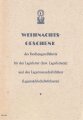 Widmungsblatt für ein Buch "Weihnachtsgeschenk des Reichsjugendführers für den Lagerleiter und den Lagermannschaftsführer" DIN A6