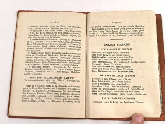 "Paris seen in four days - Versailles" 64 Seiten, DIN A6, gebraucht, englisch