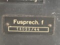 Funksprechgerät f ( Fusprech f. ) datiert 1944. Bordfunkgerät in Panzerspähwagen. Originallack,mit zugehörigem Gehäusedeckel,  ungereinigtes Stück, Funktion nicht geprüft