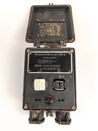Wechselrichtersatz p " WS( SE)  p datiert 1944, verwendet für Funksprechgeräte a, d und f. Ungereinigtes Stück, Funktion nicht geprüft