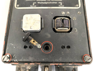 Wechselrichtersatz p " WS( SE)  p datiert 1944, verwendet für Funksprechgeräte a, d und f. Ungereinigtes Stück, Funktion nicht geprüft