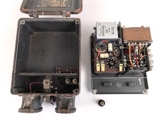 Wechselrichtersatz p " WS( SE)  p datiert 1944, verwendet für Funksprechgeräte a, d und f. Ungereinigtes Stück, Funktion nicht geprüft