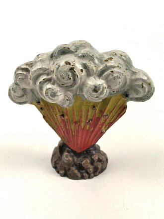 Einschlagende Granate, Massefigur der Firma Lineol. Guter...