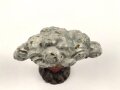 Einschlagende Granate, Massefigur der Firma Lineol. Guter Zustand, Höhe knapp 7cm