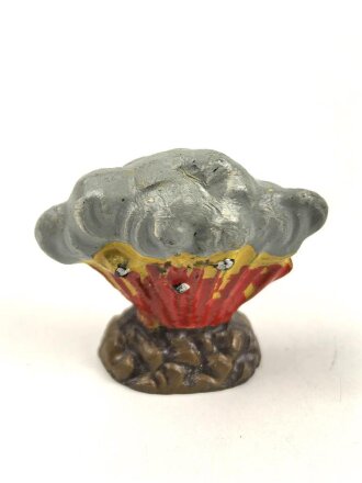 Einschlagende Granate, Massefigur der Firma Lineol. Guter...