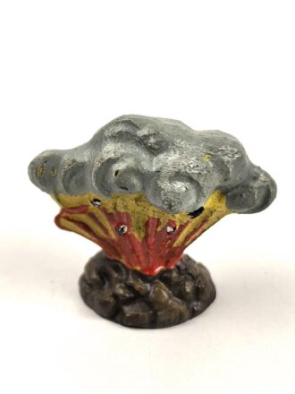 Einschlagende Granate, Massefigur der Firma Lineol. Guter...