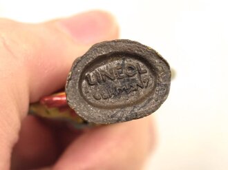 Einschlagende Granate, Massefigur der Firma Lineol. Guter Zustand, Höhe knapp 3,5cm