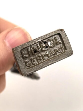 Offizier der Luftwaffe, Massefigur der Firma Lineol. Guter Zustand