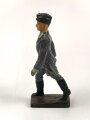 Offizier der Luftwaffe, Massefigur der Firma Lineol. Guter Zustand