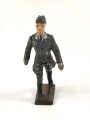 Offizier der Luftwaffe, Massefigur der Firma Lineol. Guter Zustand