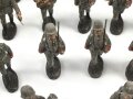 1. Weltkrieg, 23 feldgraue Massefiguren aus der 10cm Serie der Firma Elastolin. Alle original bemalt, jeweils ungereinigt