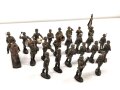 1. Weltkrieg, 23 feldgraue Massefiguren aus der 10cm Serie der Firma Elastolin. Alle original bemalt, jeweils ungereinigt