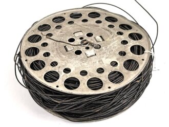 Trommel mit etwa 500 Metern leichtes Feldkabel der Wehrmacht, datiert 1937