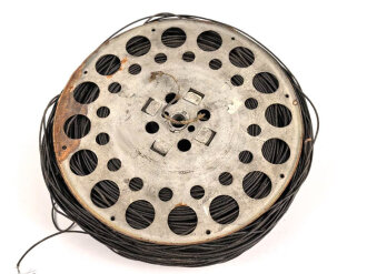 Trommel mit etwa 500 Metern leichtes Feldkabel der Wehrmacht, datiert 1936