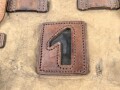 Nachrichtentornister " 1 " Wehrmacht. Gebraucht, das Fell fehlt vollständig, mit Inneneinteilung, datiert 1934